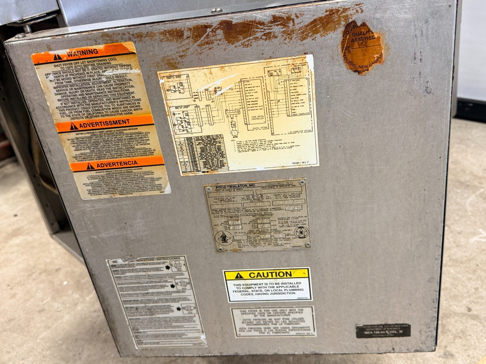 PITCO PG14D CRAB, LOBSTER AND PASTA COOKER W/ DIGITAL CONTROL 77.5K BTU NAT GAS