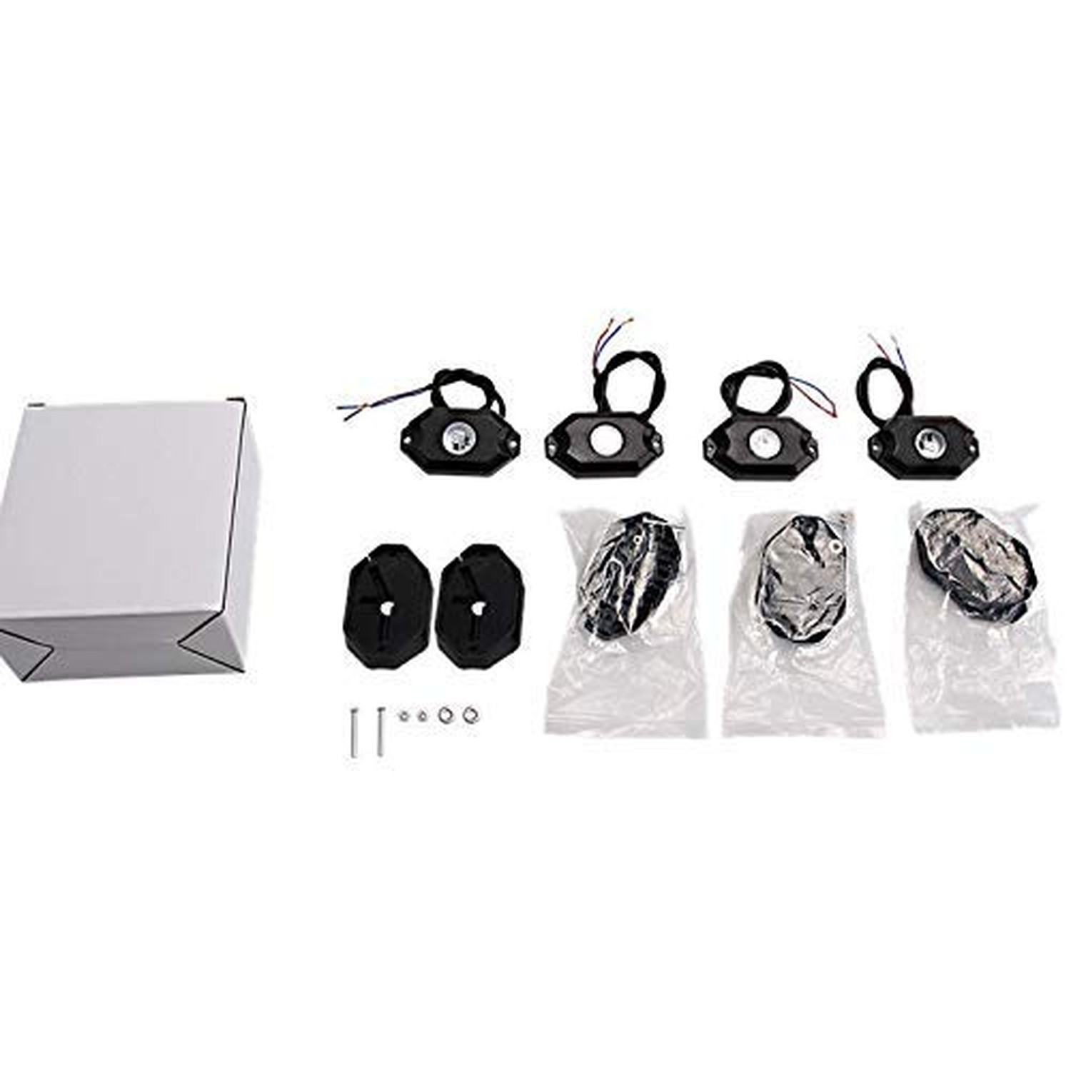 8 pc White Heavy Duty Rock Lights Undercarriage, Bed Light,Exterior Interior,…