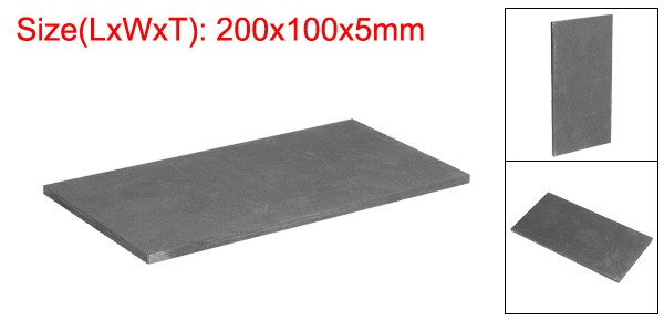 Graphite Block Ingot Rectangle Graphite Electrode Plate Board 200x100x5mm