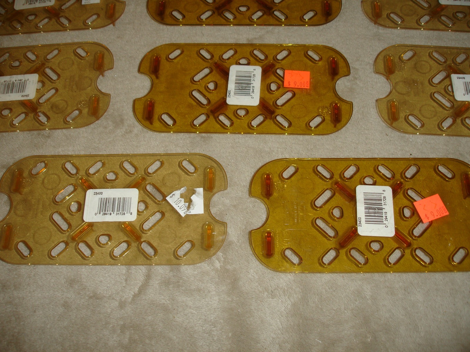 Lot of (14) Vollrath Super Pan 3 False Bottom High Temp Plastic Fits 1/4 Pans