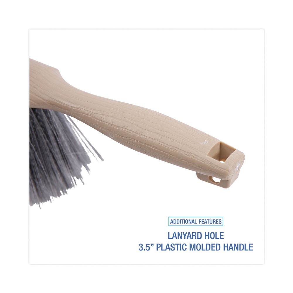 Boardwalk 5408 4.5 in. Brush 3.5 in. Tan Handle Counter Brush – Gray New