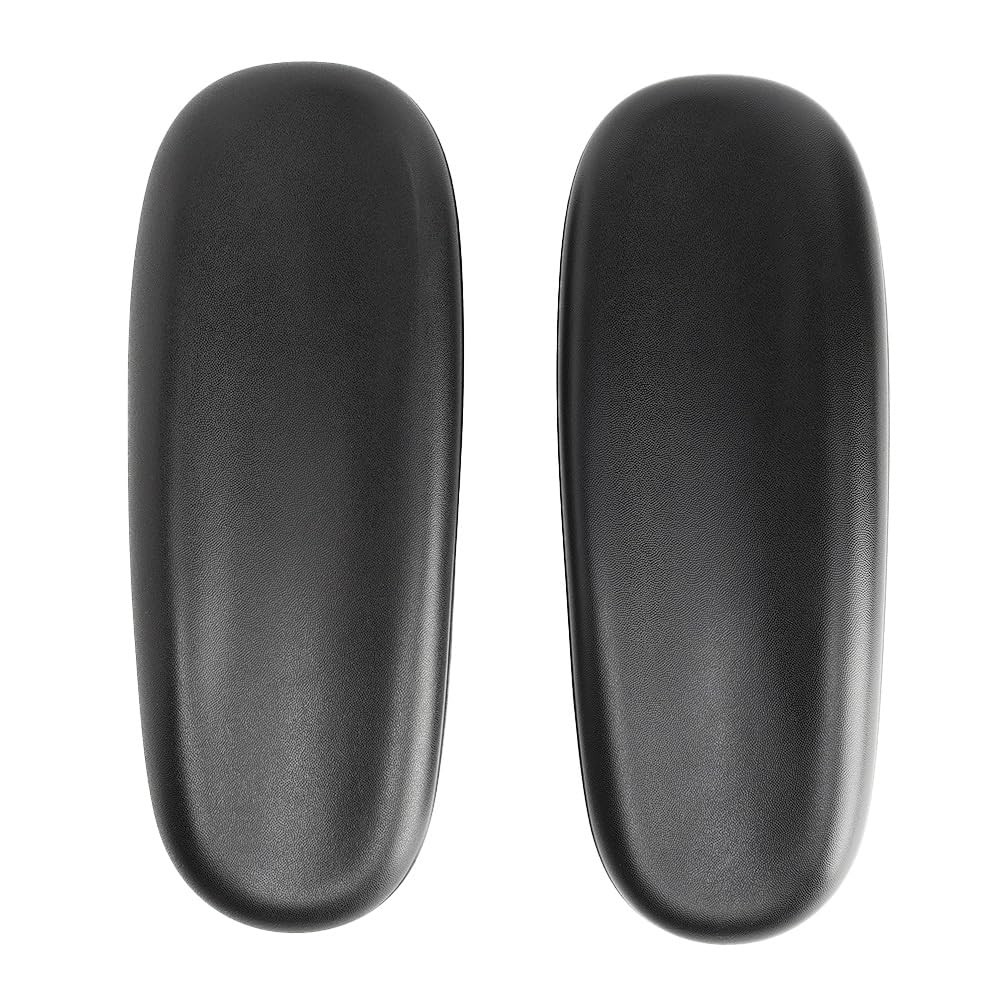 Office Chair Replacement Armrest Arm Pads Caps 10 x 4.0 x 2.1 inches, Black