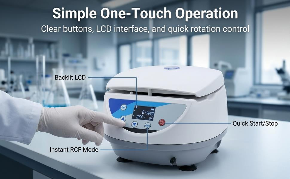 500–5,000 r/minCentrifuge Machine Lab Low Speed Desktop Centrifuge Machine Timer