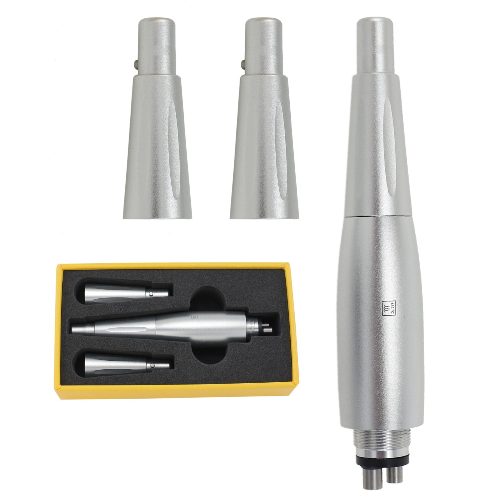 Dental Prophy Hygiene Handpiece 1:1 4:1 Straight Air Motor 4 Hole 360° Swivel