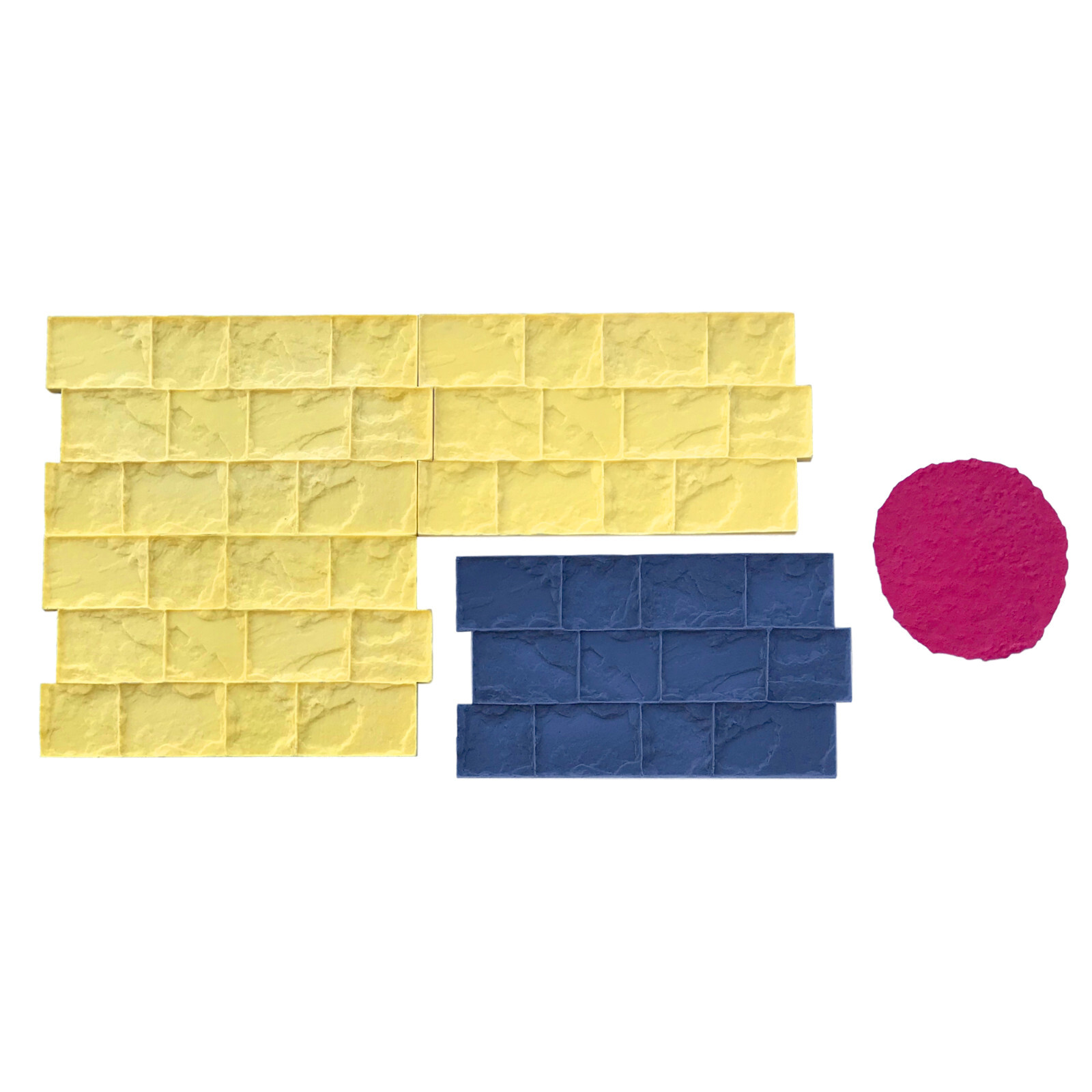 Roman Cobble | 8 pc. Decorative Concrete Stamp Set by Walttools