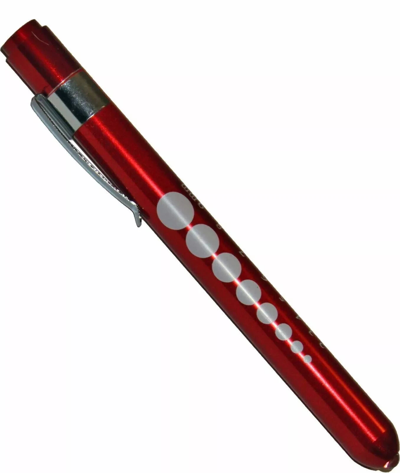 Professional Medical Pen Light & Pupil Gauge Pocket Torch w/Scale – Black or Red
