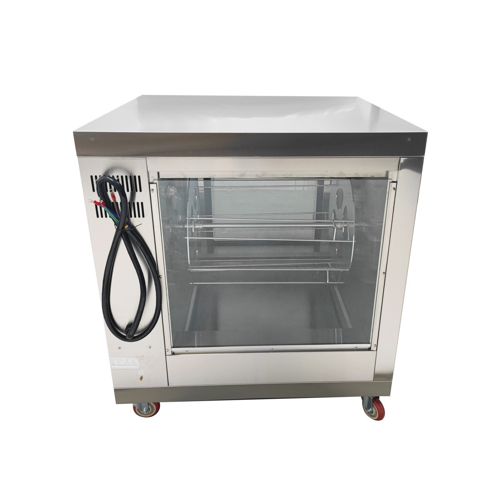 220V Electric Chicken Rotisserie Machine 122-572℉ Temp. Adjust Rotisserie Machin