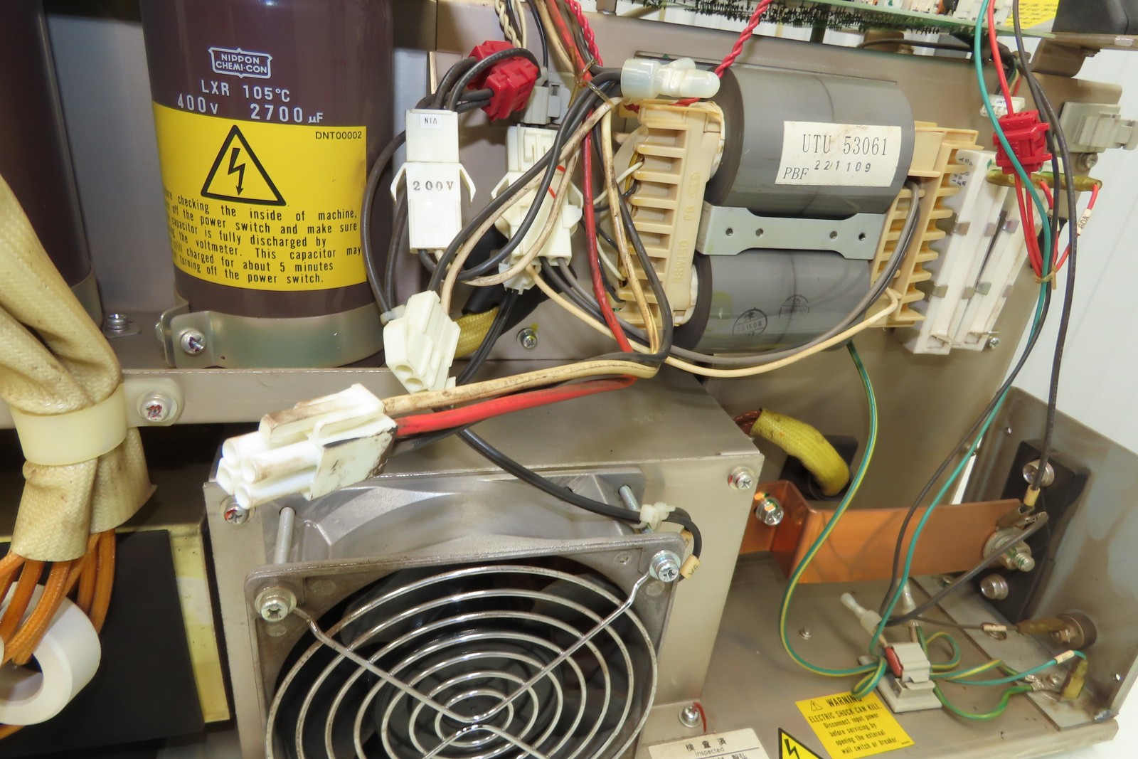 Panasonic YA-1QD351T00 Inverter Transformer Unit 16kW 200vAC In 34vDC 350A Out