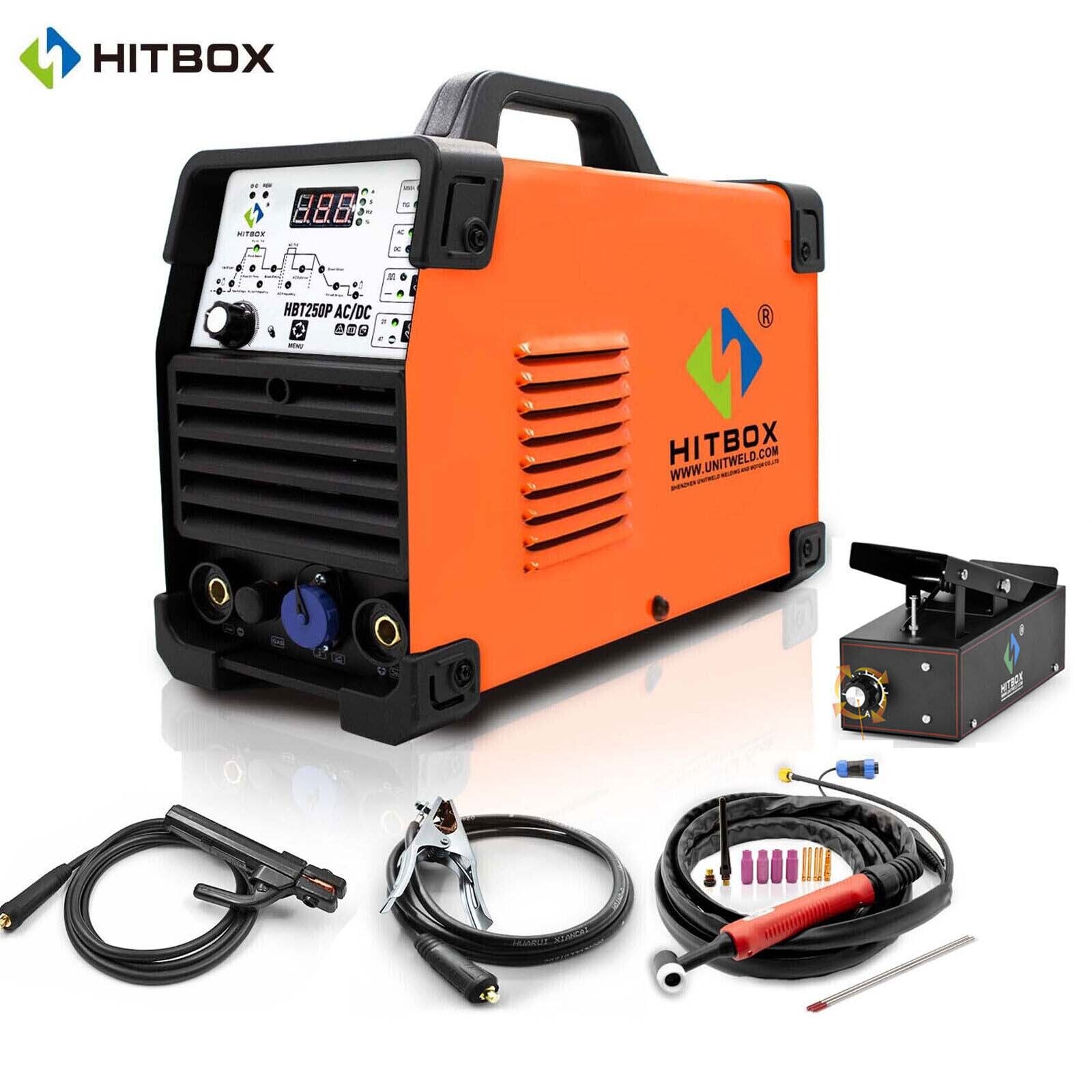 200A Aluminum Tig Welder 220V AC/DC Pulse HF MMA/Stick IGBT Tig Welding Machine