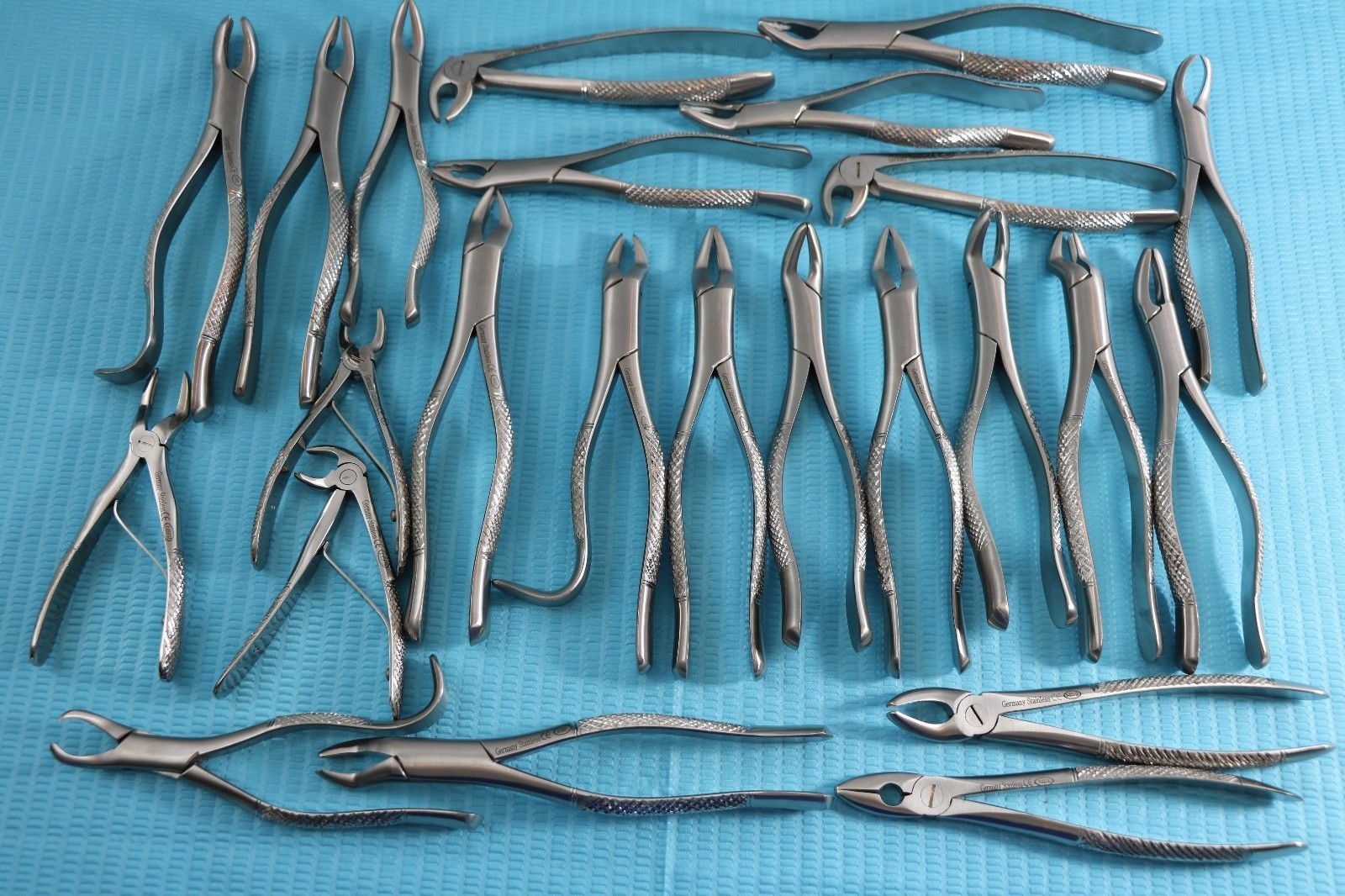 NEW GERMAN STAINLESS 10 EACH EXTRACTING FORCEPS EXTRACTION DENTAL INSTRUMENTS