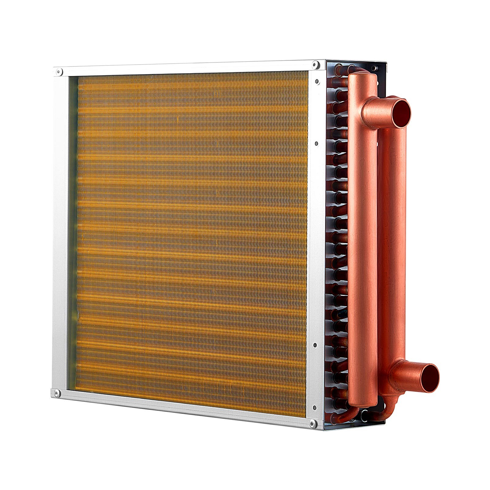 Uimoso 14 x 14 in Water to Air Heat Exchanger HVAC Coil, 65K BTU Capacity