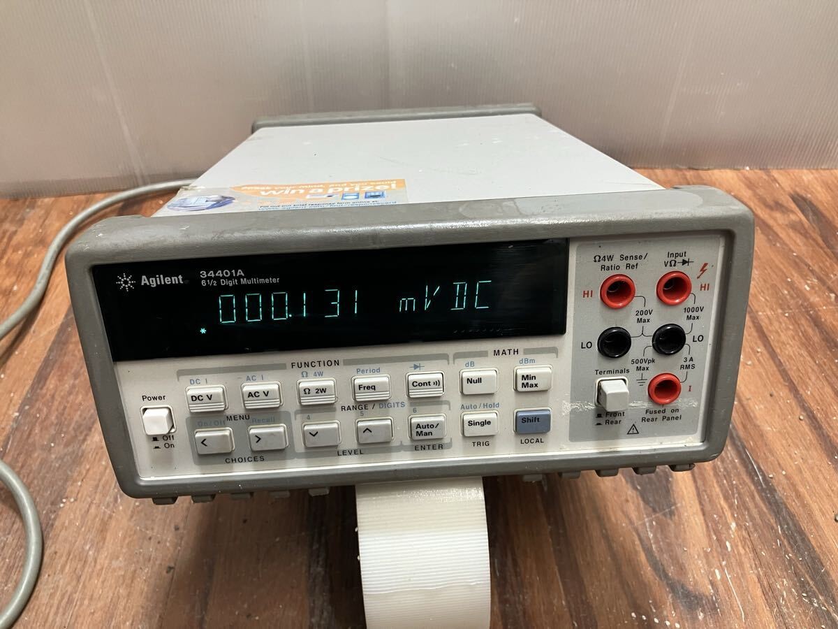 Agilent 34401A 6 1/2 6½ Digital Multimeter Digit Power-on check Japan