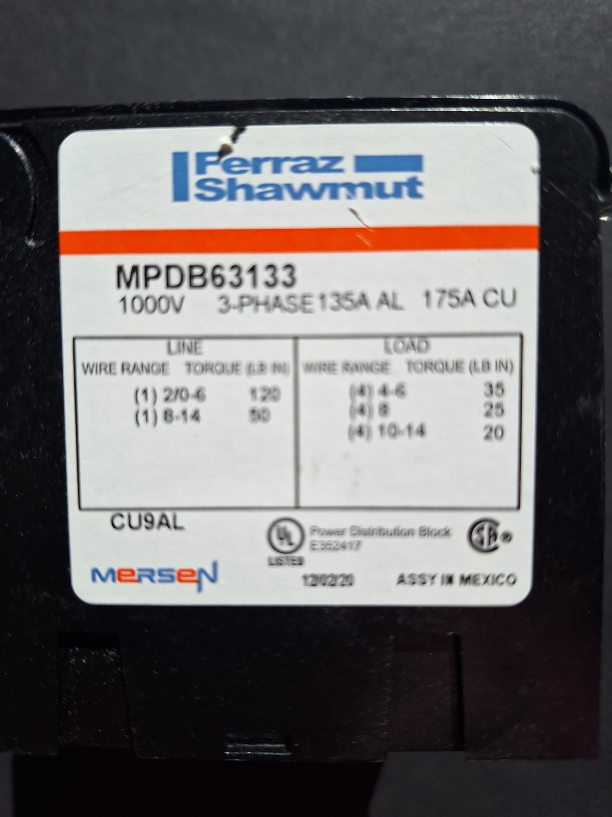 Ferraz Shawmut MPDB63133