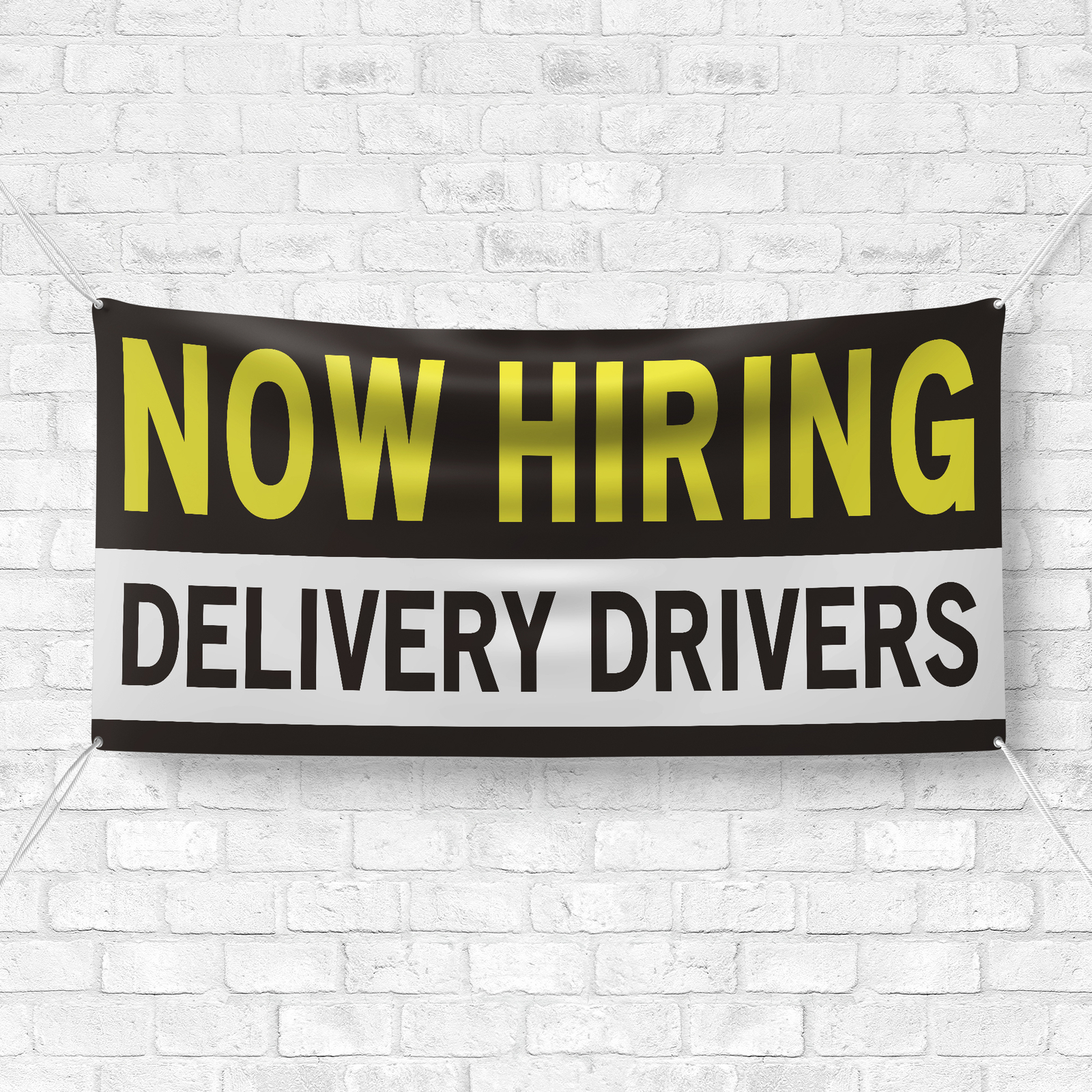 Now Hiring Delivery Drivers 13 oz Heavy Duty Vinyl Banner Jobs Available Sign