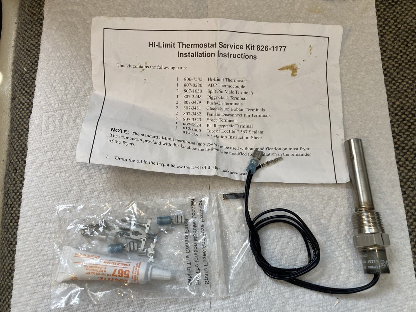 Frymaster 8261177 Hi-Limit Kit 425F/218C Control & Electronic Component