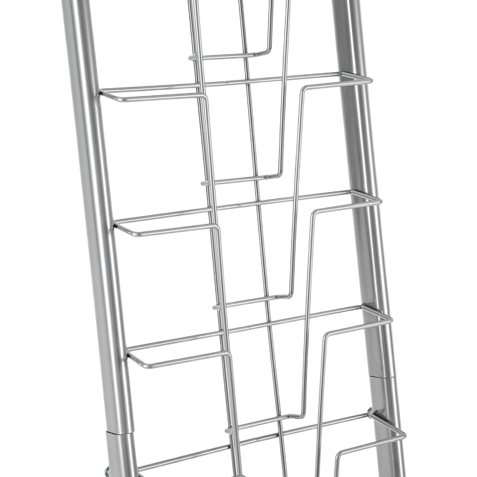 10Tier Floor Standing Literature Rack Brochure Magazine Display Holder Stand
