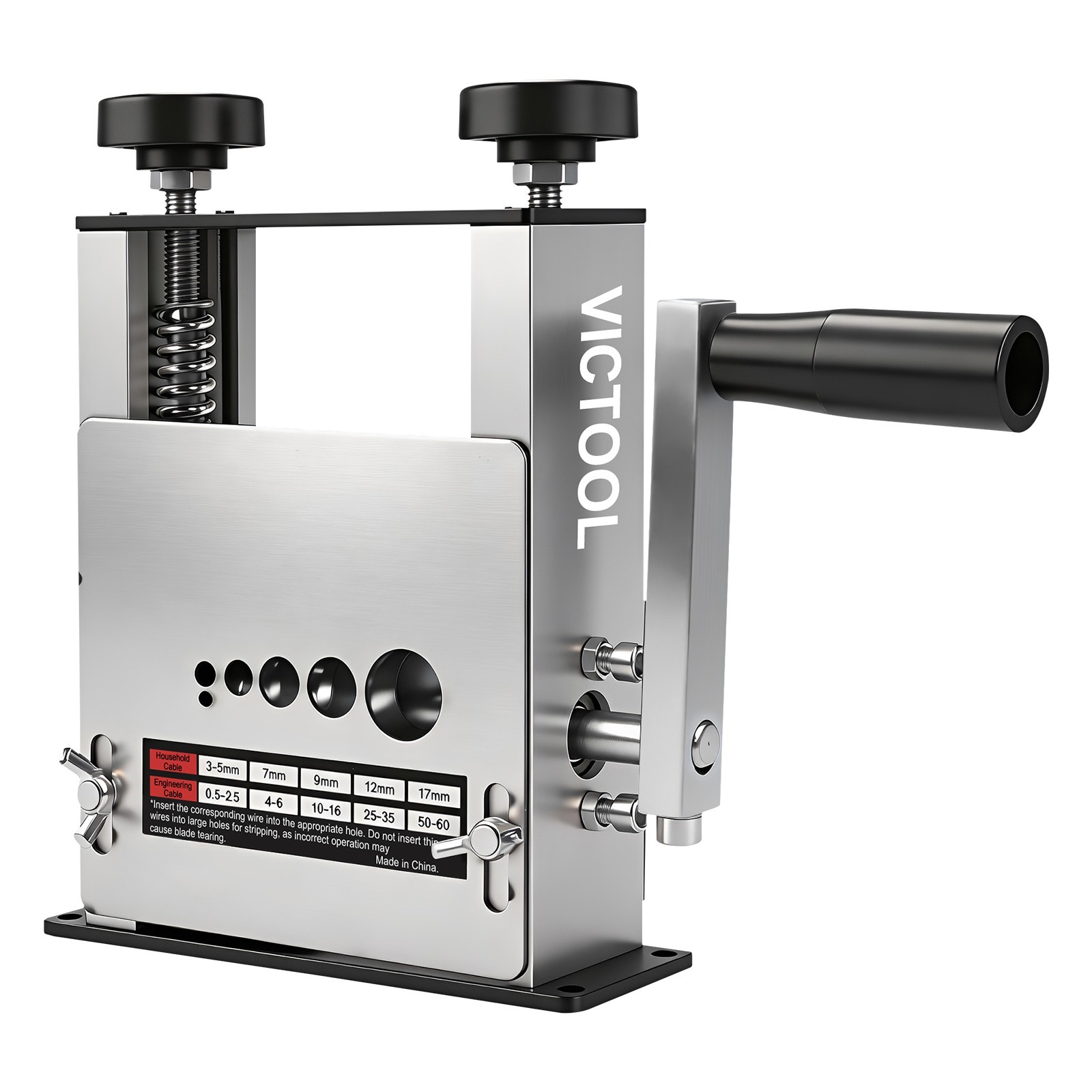 6 Hole Manual Wire Stripping Machine 3-17mm Drill Powered Scrap Wire Stripper