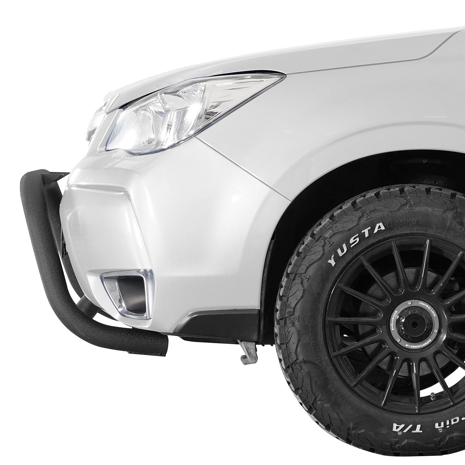 Subaru Forester 2014-2018 Front Bumper Bull Bar Off-Road Steel with Light Tabs