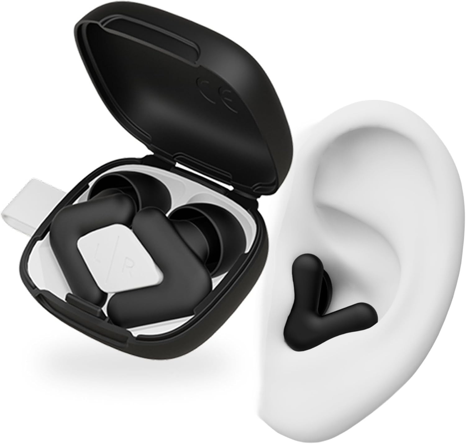 Alpine Silence Earplugs for Sleep, Focus & Travel – V-Shape Snug Fit & Soft O…