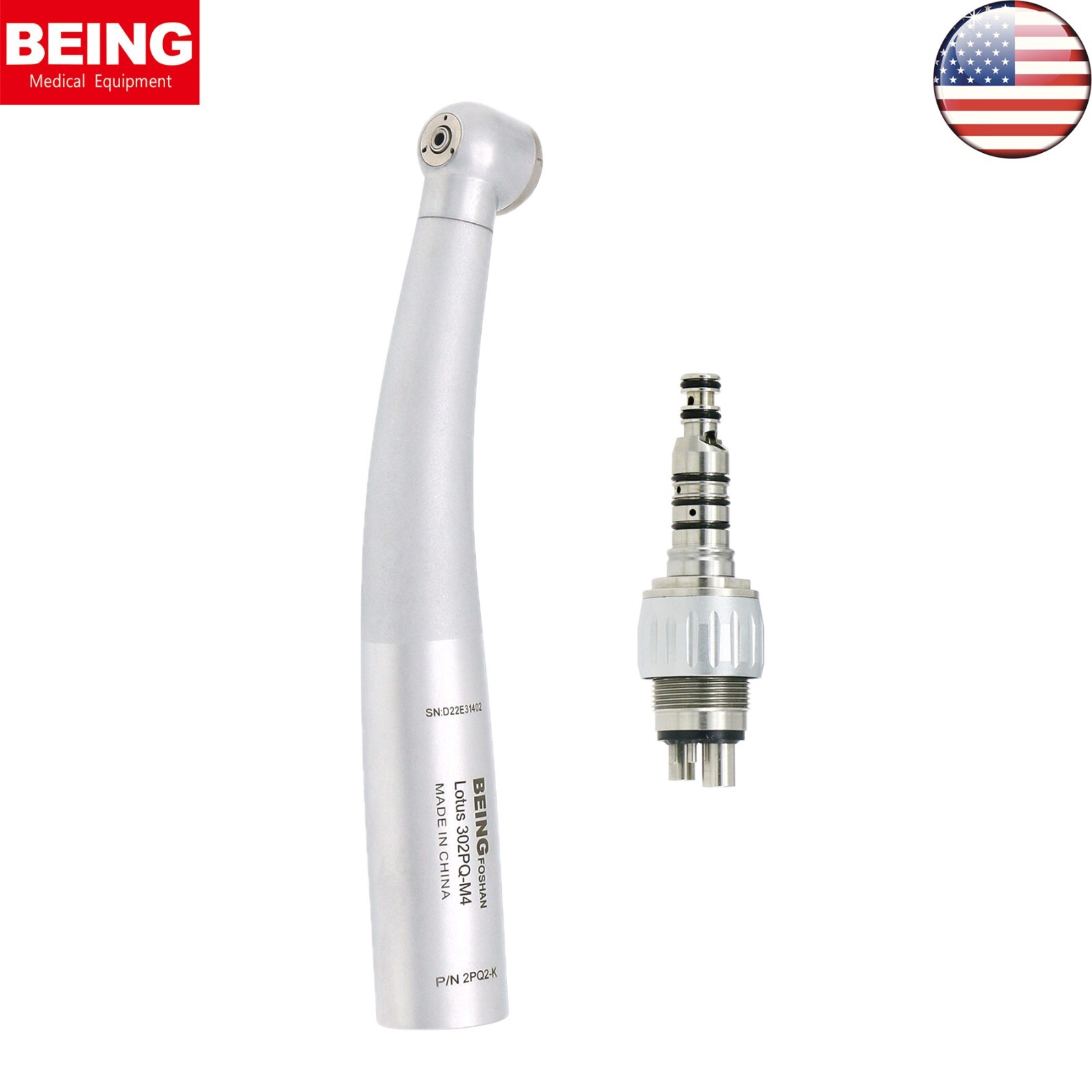US BEING Dental High Speed Air Turbine Handpiece fit KaVo MULTIflex 6 pin M4