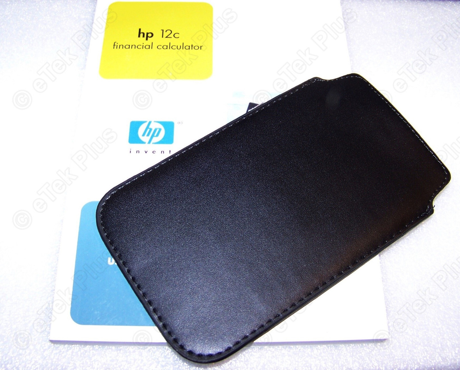 1x Manual Guide for HP12C (HP 12C) Financial Calculator + Soft BLACK Pouch – USA