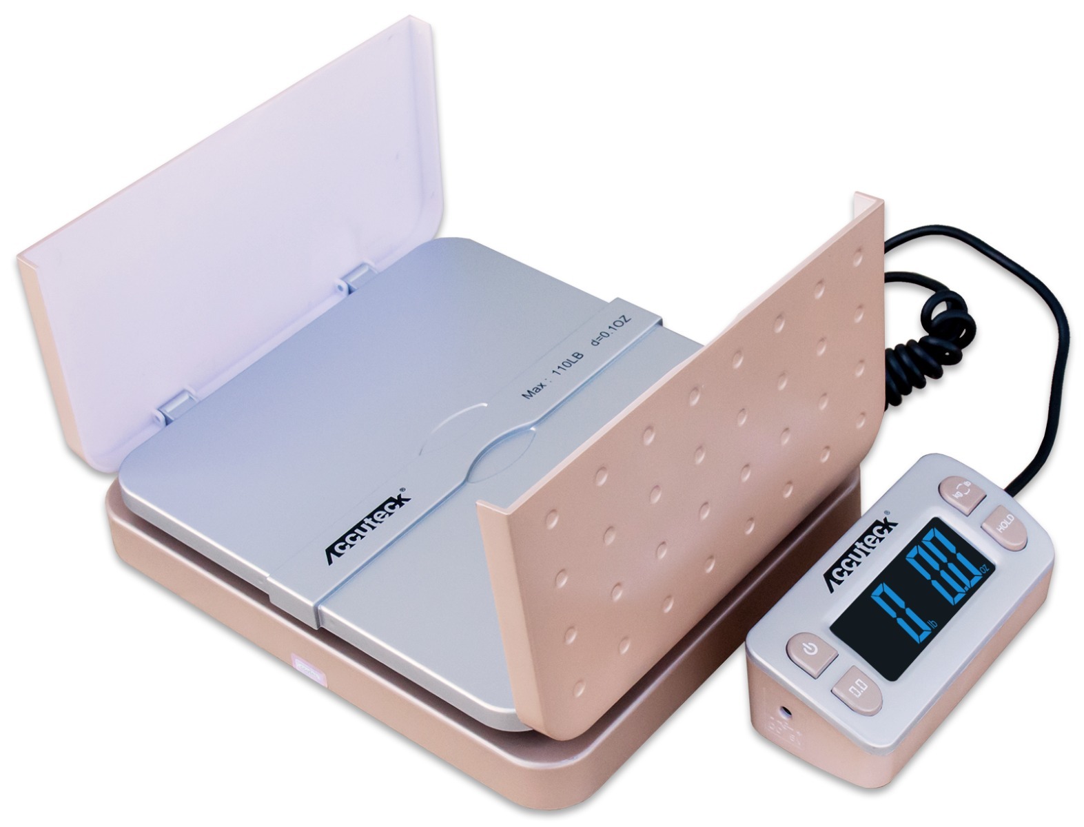 Accuteck ShipPro W-8580 110lbs x 0.1 oz Gold Digital shipping postal scale