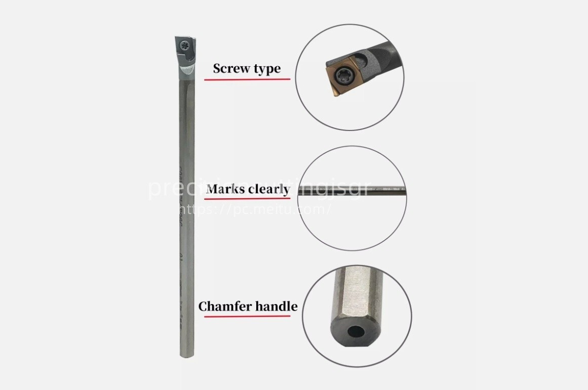 SOLID CARBIDE C06K-SCLCR06 INDEXABLE LATHE BORING BAR 6 MM SHANK + CCGT060204L-F