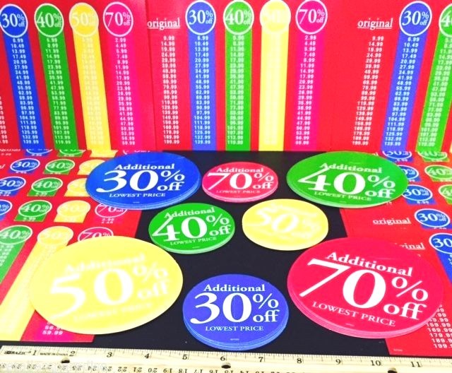 HOT!! CHRISTMAS SIGN PACK OF 85 ⭐ SIGNS w PRICE LEGENDS ⭐ RETAIL STORE SALE TAGS