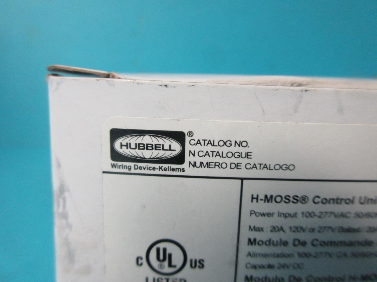 HUBBELL CU300A H-MOSS CONTROL UNIT 100-277 VAC 50/60HZ 6.5W POWER OUTPUT 24VDC