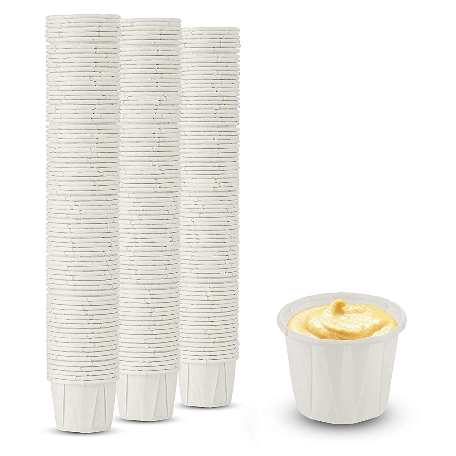 MT Products 1/2 oz Individual Paper Portion Cups/Condiment Cups – Pack of 450
