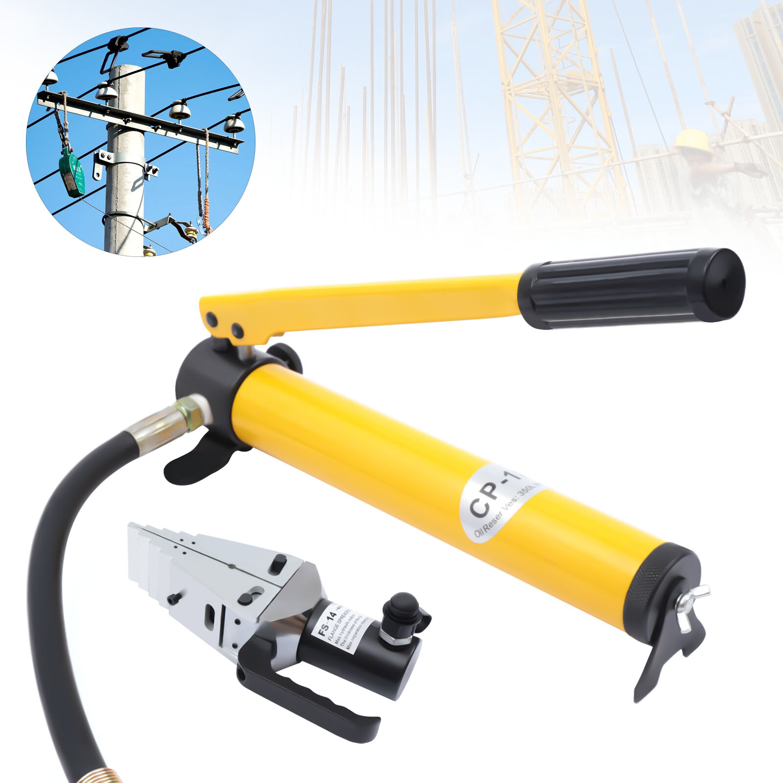 Portable Hydraulic Flange Spreader 14T Split Splitting Expander Stretch Pliers