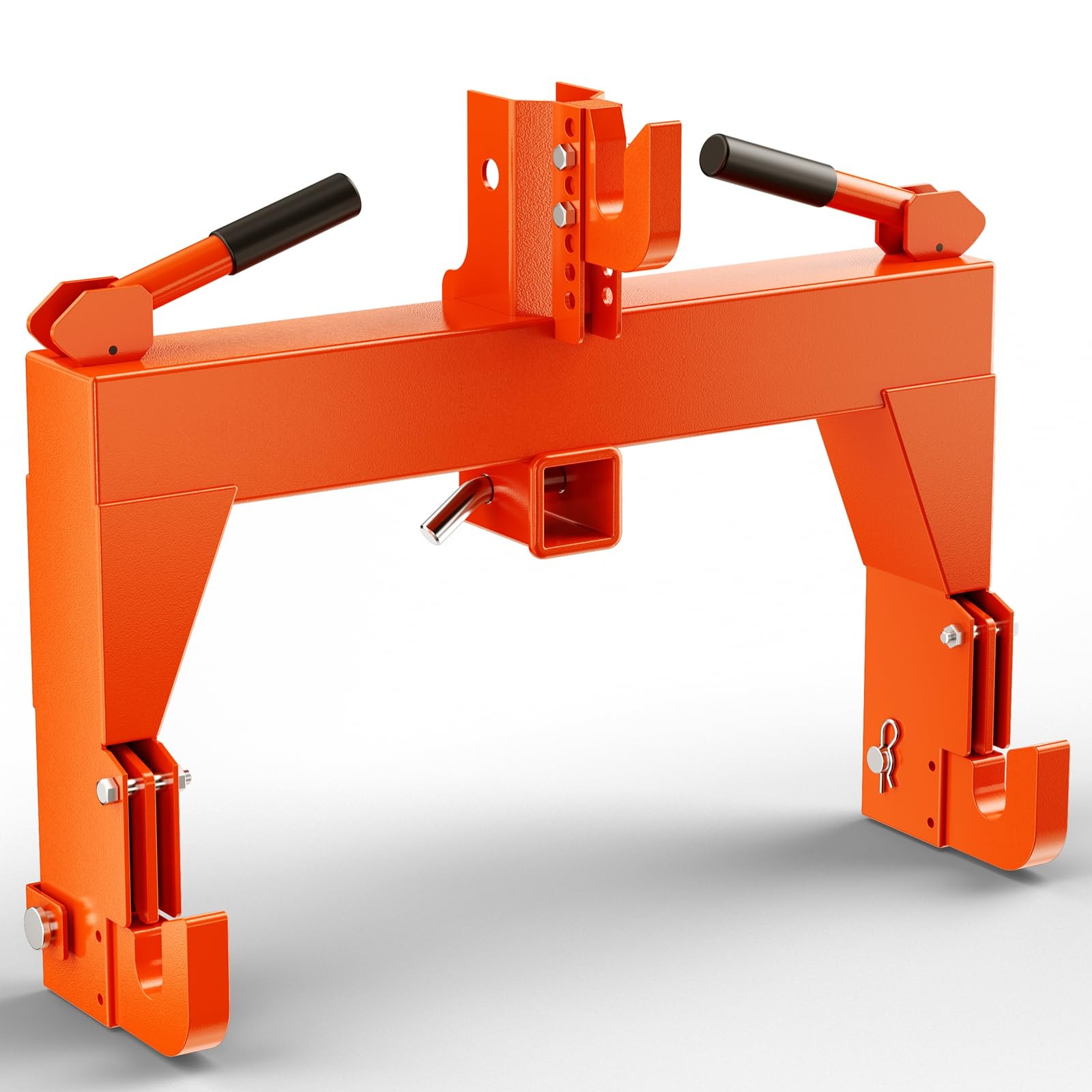 3000 LBS Lifting 3-Point Quick Hitch with 2″ Trailer Receiver FOR CAT 1 Tractor