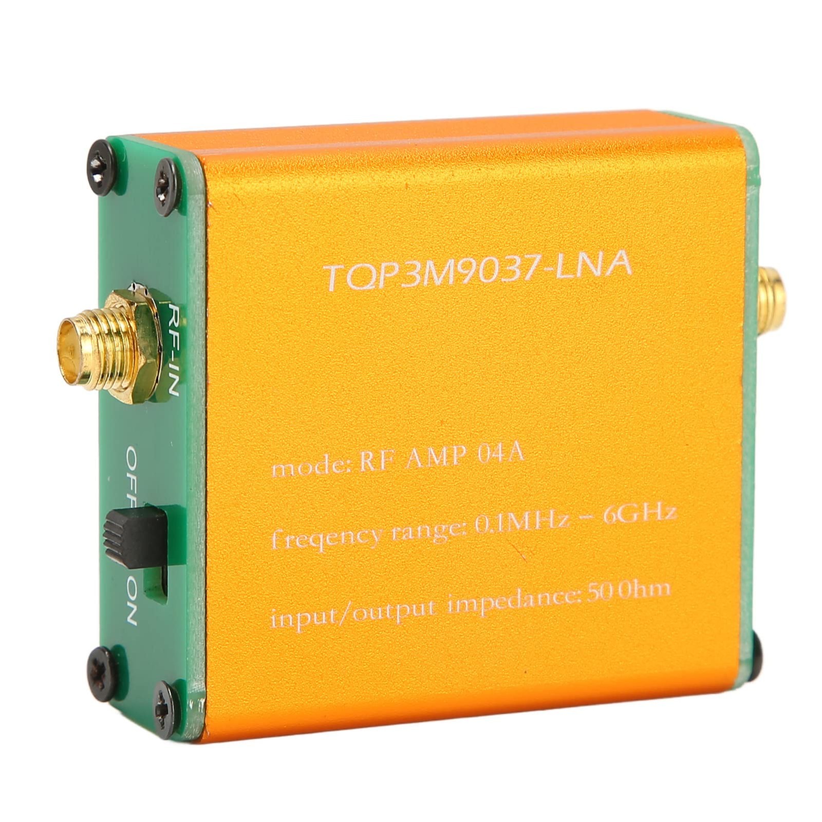 Low Noise RF Power Preamplifier 0.1MHz-6GHz, SMA Female Wideband Module, Battery