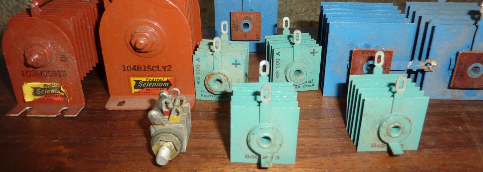 Lot Mixed Selenium Rectifiers Pyramid Federal etc. #1