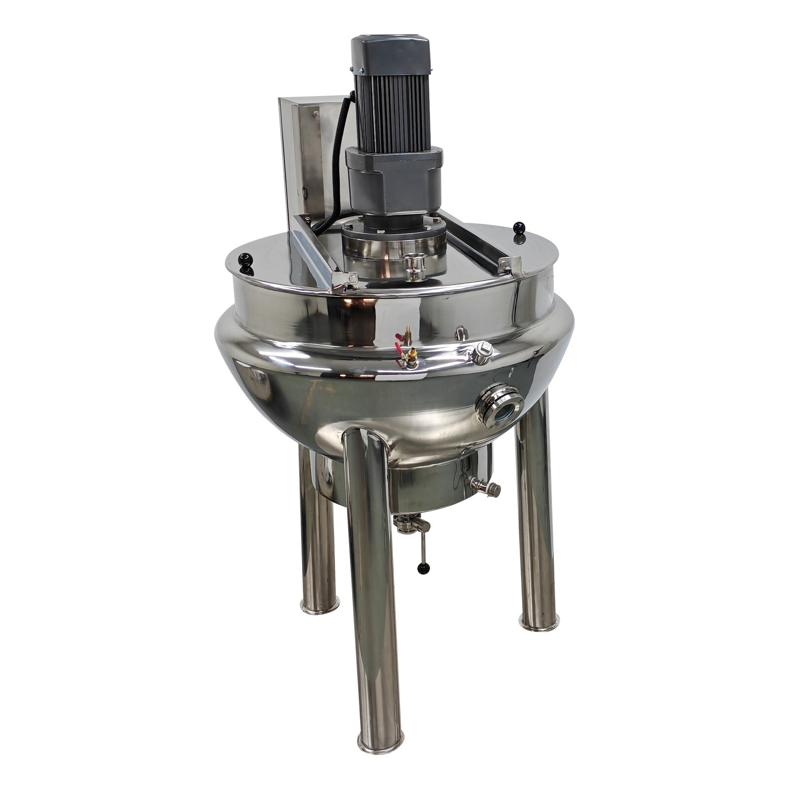 220V Jacketed Kettel Commercial Sandwich Pot Scraper100L 26.5Gal 27.6*18.1in Pot
