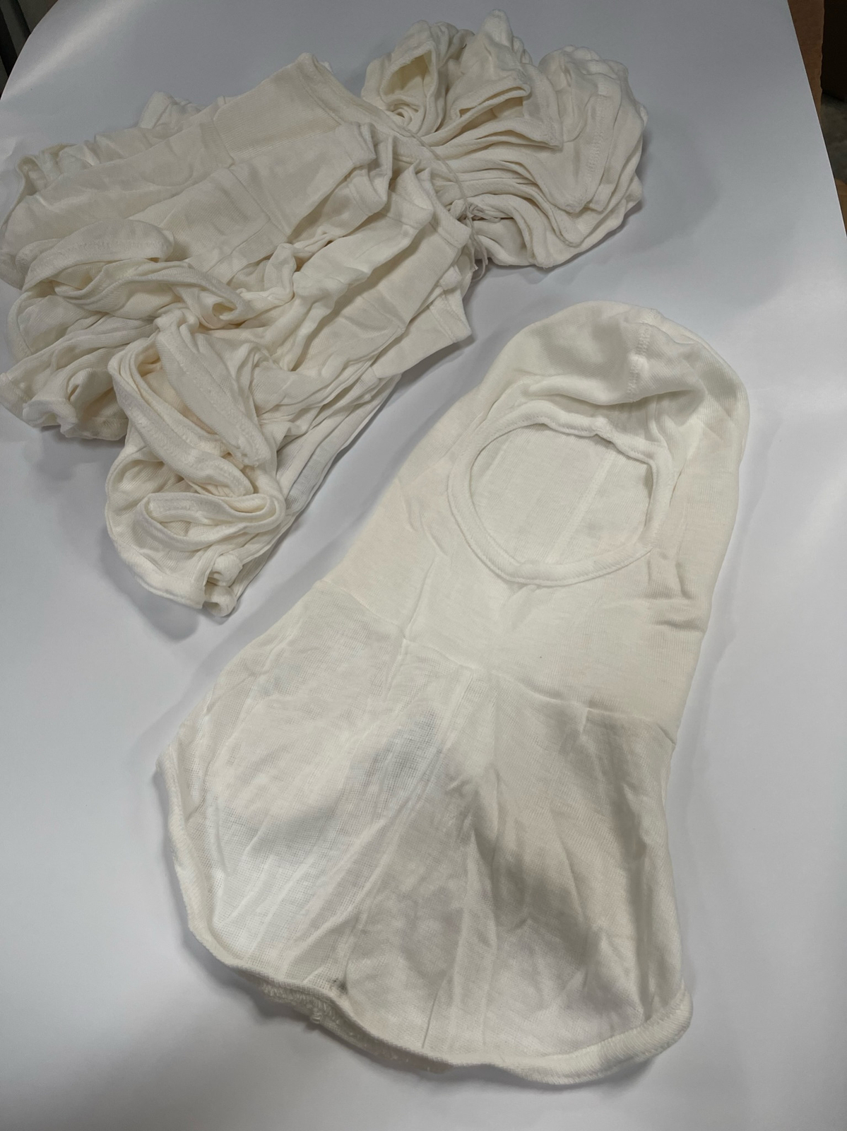 NSA USA Made FR Flame & Heat Resistant Hood Nomex Lenzing Balaclava H31LA White