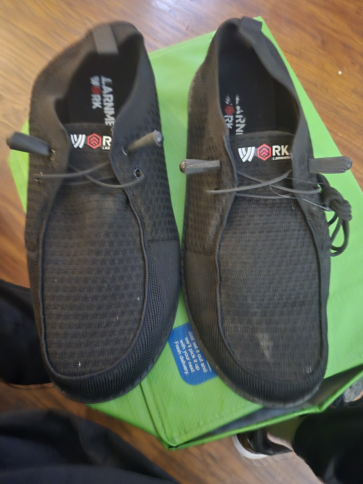 Work Larnmern Steel Toe Loafers Slip On Work Shoes Mesh Safety Footwear Size 13W