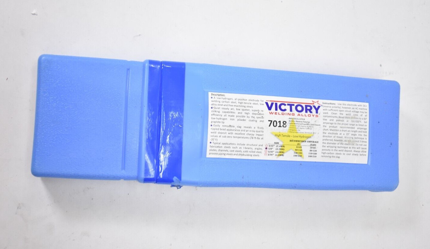 Victory Welding Alloy 7018 Stick Welding Electrodes 10lbs Steady Arm 1/8″