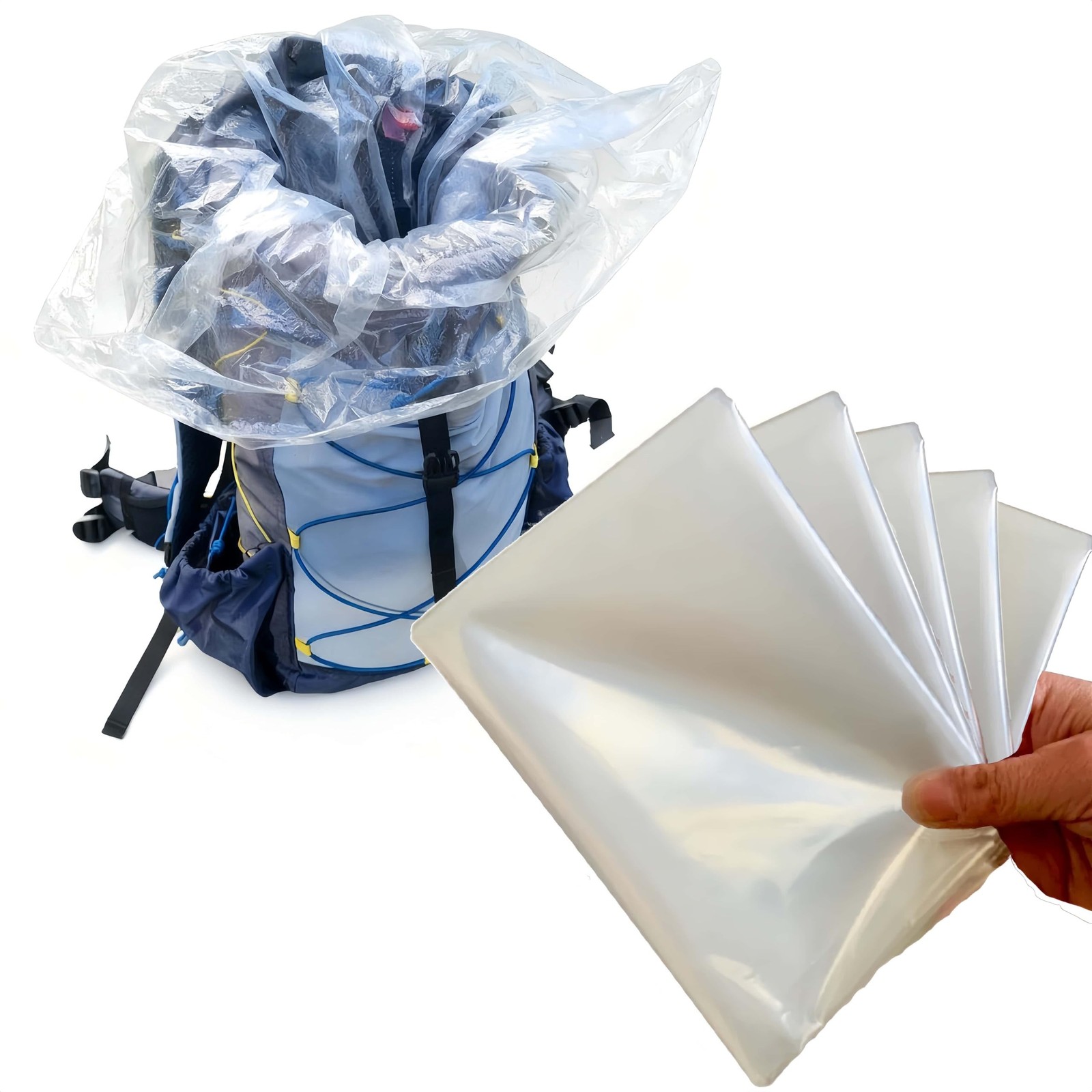Nylon Pack Liner Backpacking Bags 20×36 Inch – 10 Pack Heavy-Duty 5.5 Mil