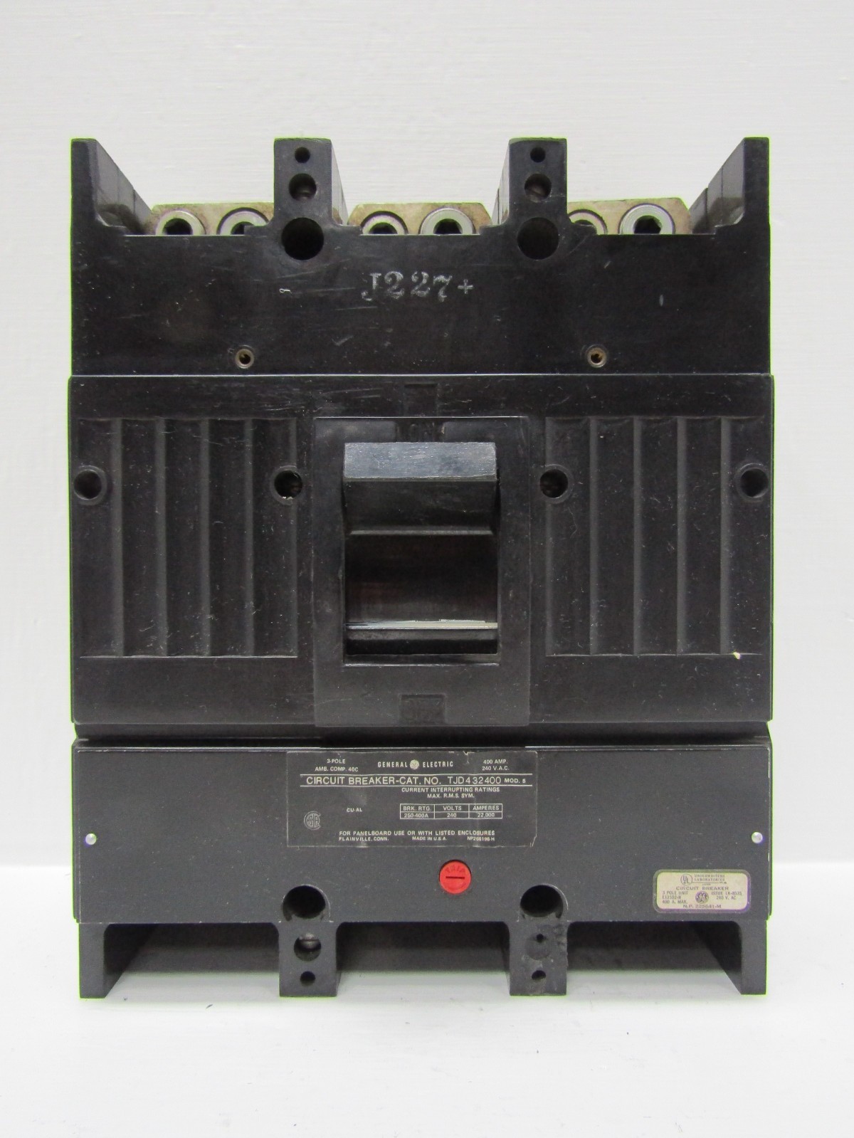 GE General Electric TJD432400 400 Amp 240V 3-Pole Circuit Breaker 400A
