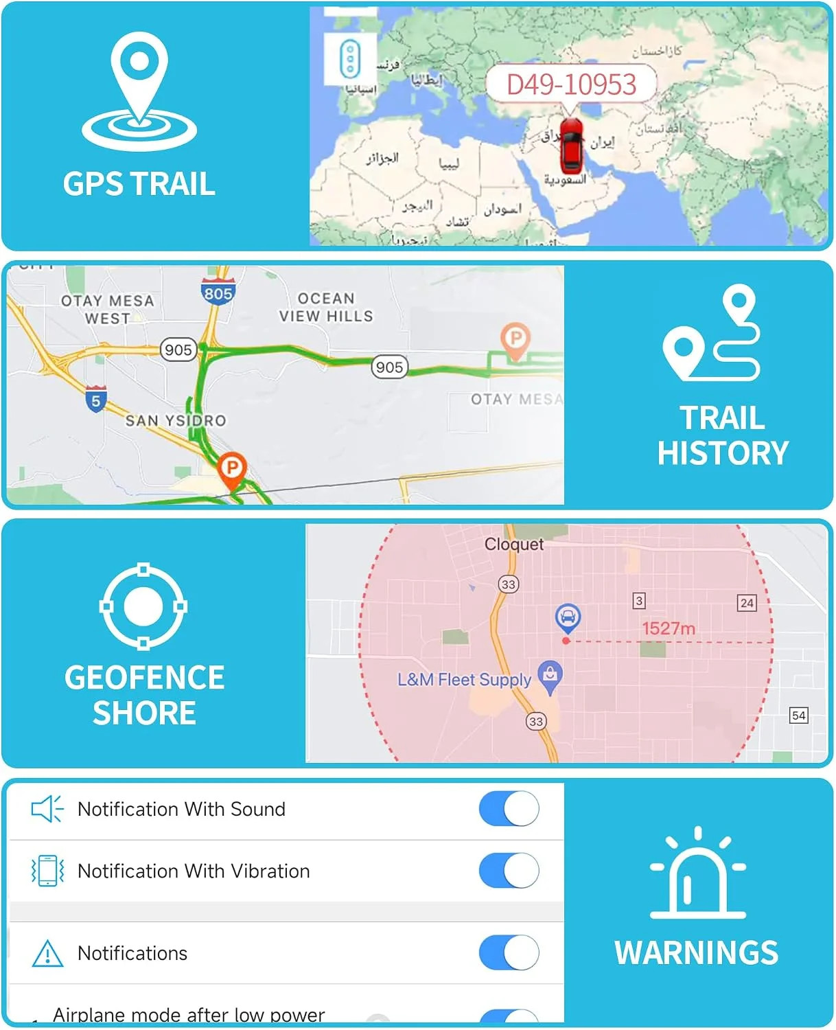OBD2 GPS Tracker Real Time Vehicle Tracking Device OBD II Car Truck Locator US