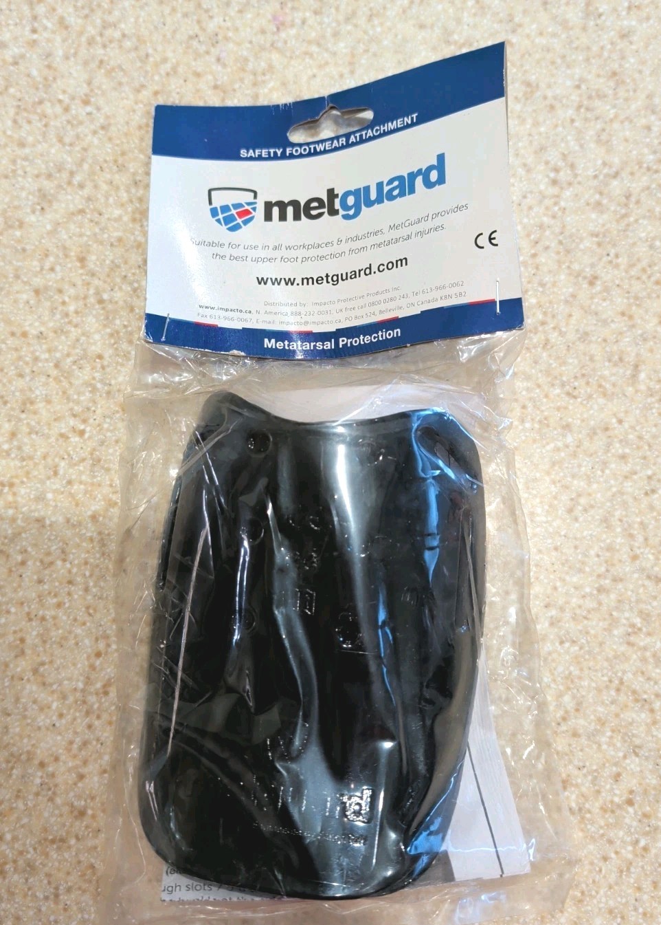 MetGuard Safety Footwear Metatarsal Protection Black Met Guard Light Weight Poly