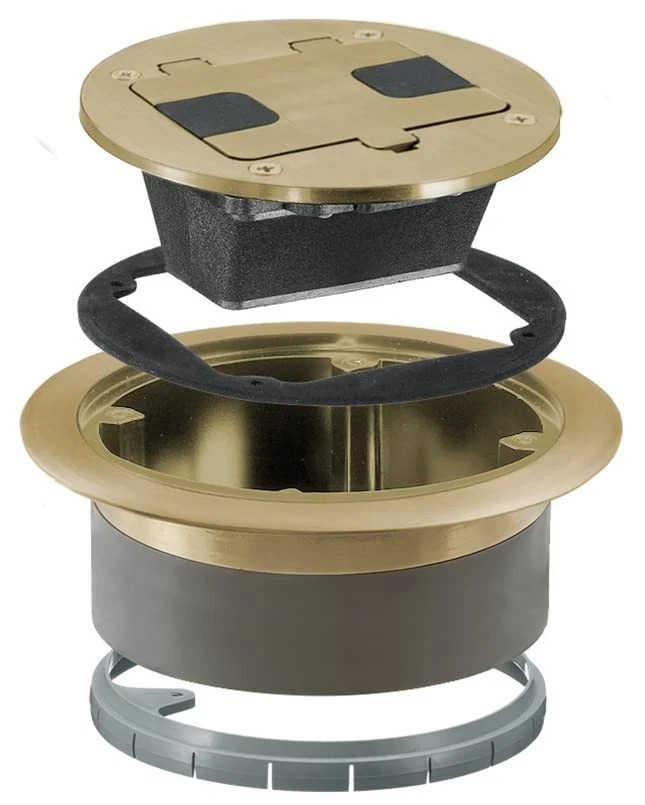 Bryant Electric RF406BP Pre-Assembled Flange, Cover, and Leveling Brass Plate
