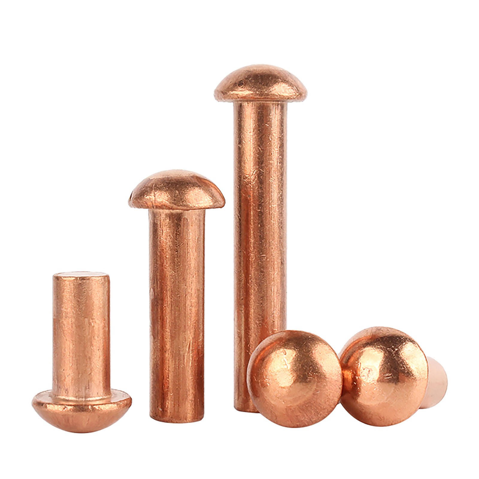 Solid Pure Coppe Round Head Rivets Din 660 M2 M2.5 M3 M4 M5 M6 M8 Length 3~50mm