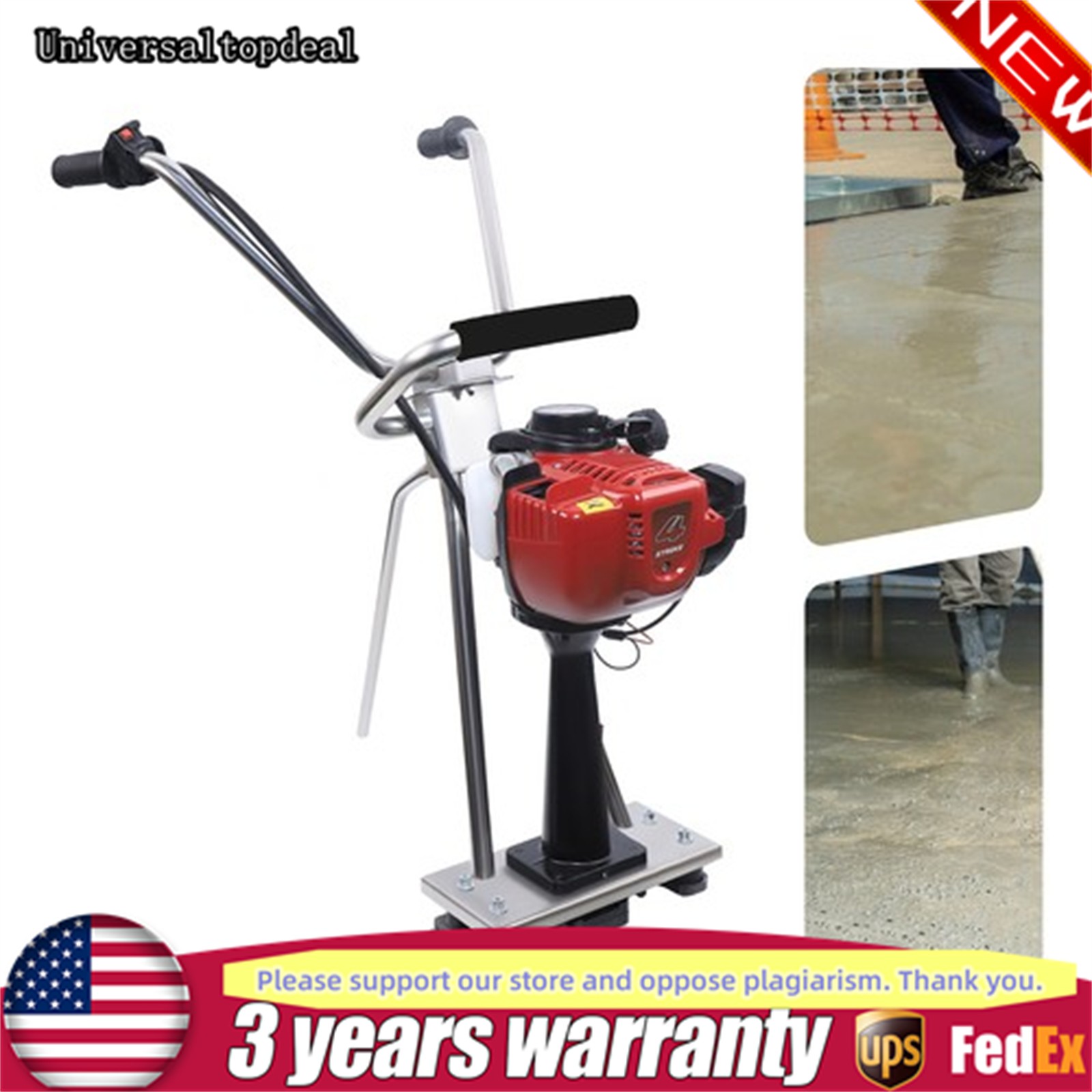 4 stroke Easy Screed Concrete Vibrating Leveling Machine Gasoline Engine 900w