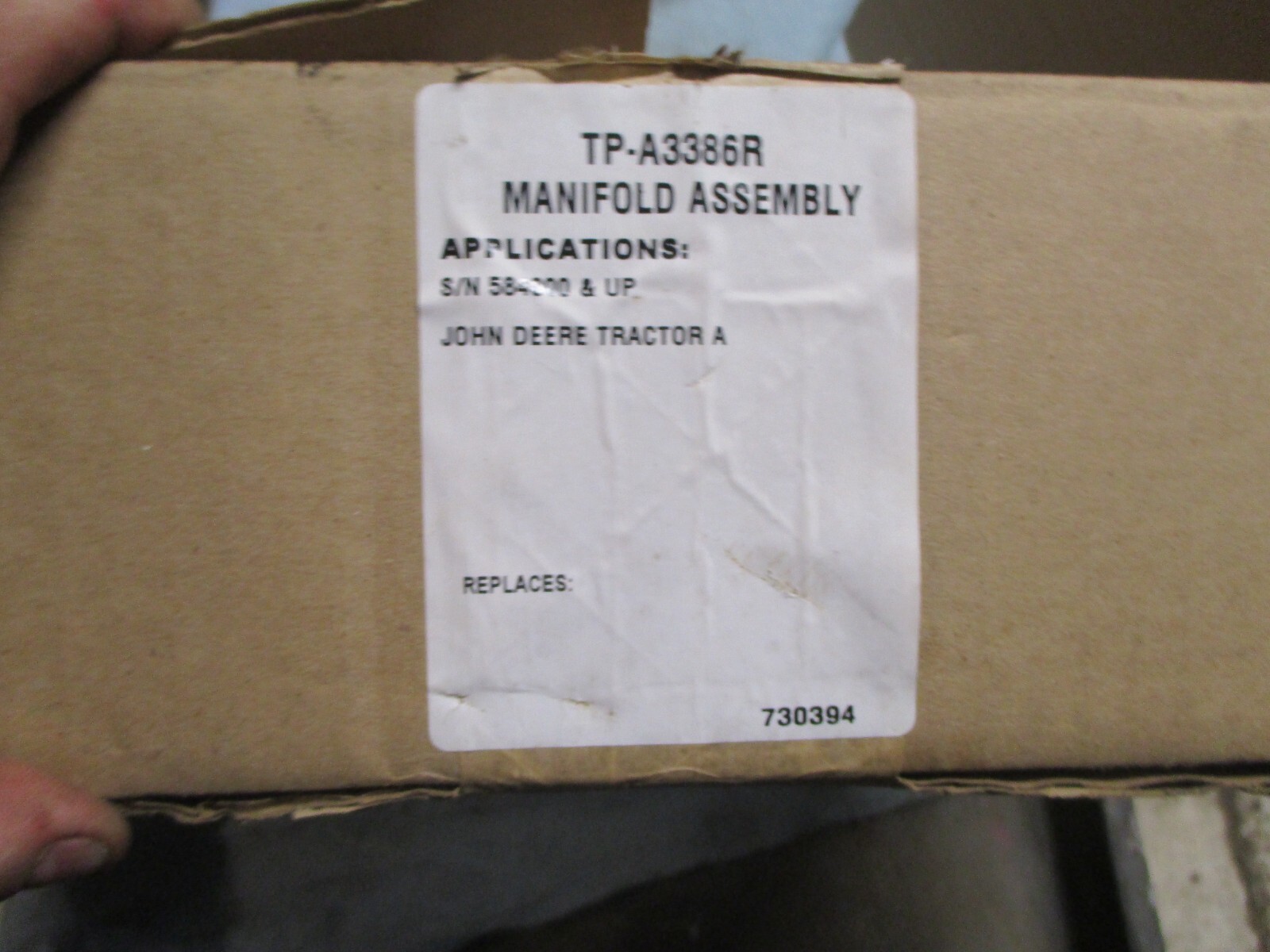 A3386R TISCO AFTERMARKET MANIFOLD FITS LATE JOHN DEERE «A» SN 584200 & UP TISCO