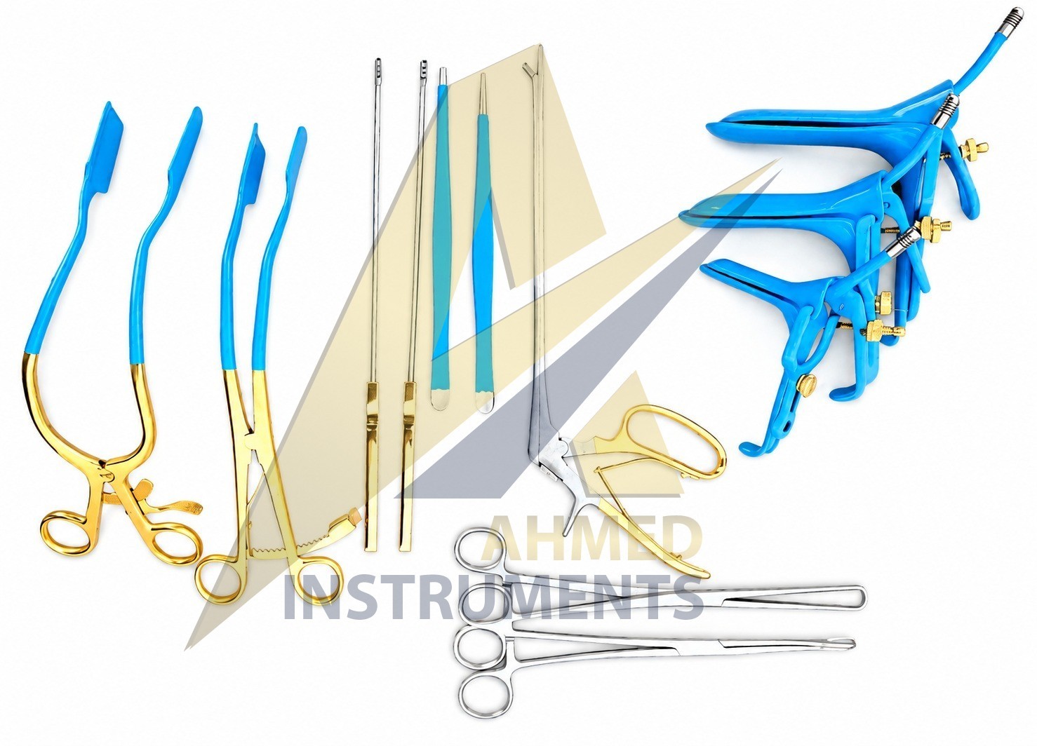 Leep Retractors Obstetrics & Gynecology Set Speculum ,Kevorkian Curette,Forceps