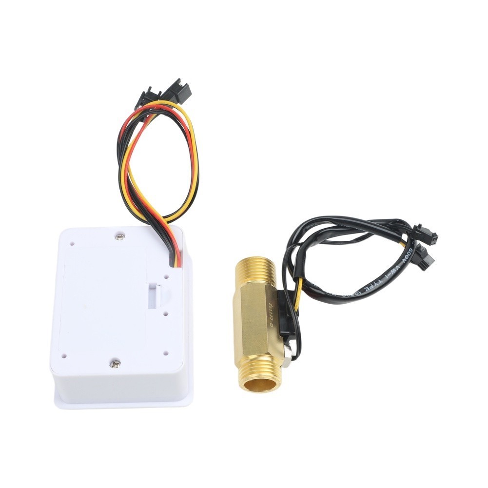 Low Power Digital Water Flow Meter with LCD Display Battery Operated 130L Min