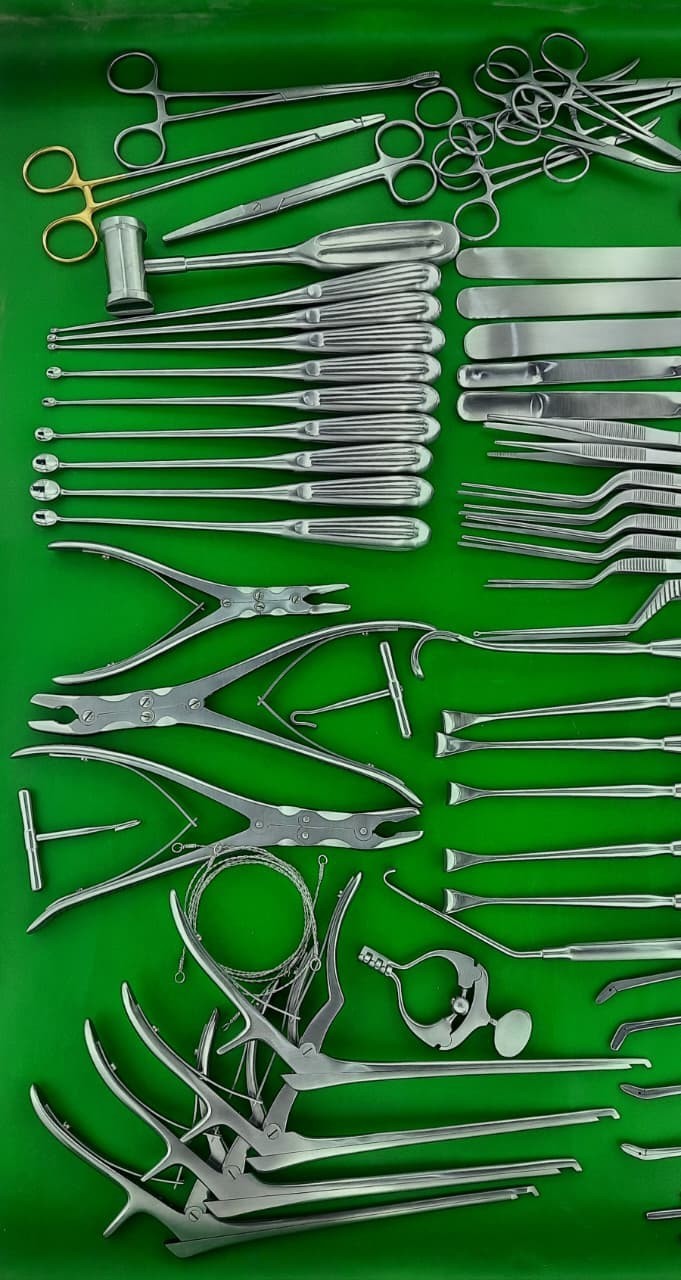 Basic Craniotomy & Laminectomy Surgical Orthopedic Spinal Instruments 78 Pcs Set