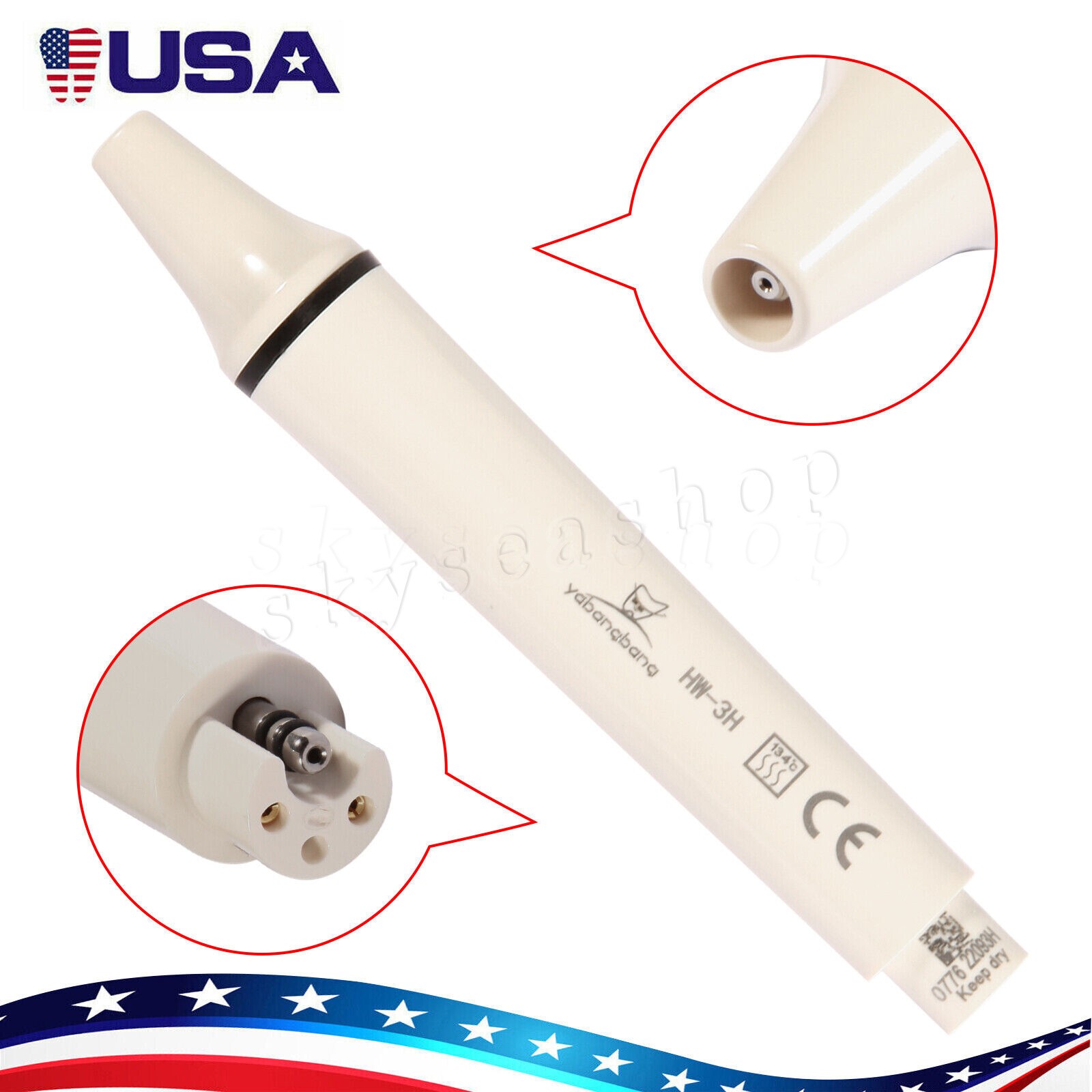 Dental Ultrasonic Piezo Scaler Handpiece Fit For SKYSEA/EMS/SKYSEA